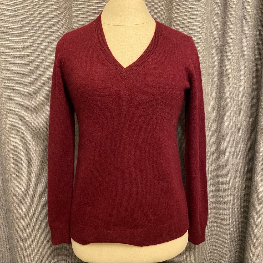 Charter Club Burgundy Luxury Cashmere Sweater